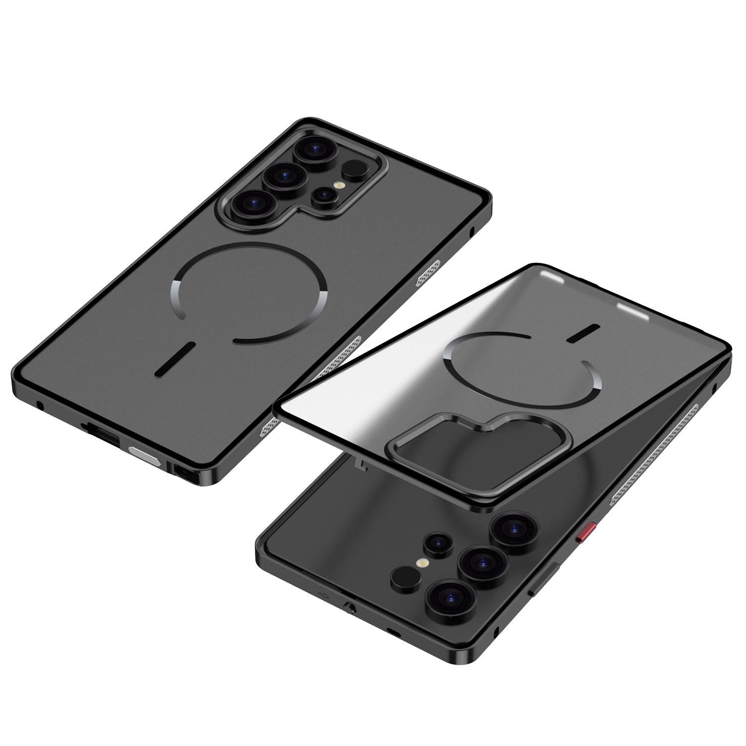 

Universal Snap-button Metal Magnetic Case for Samsung S26 Ultra/S25/S24/S23 Samsung S23 Ultra
