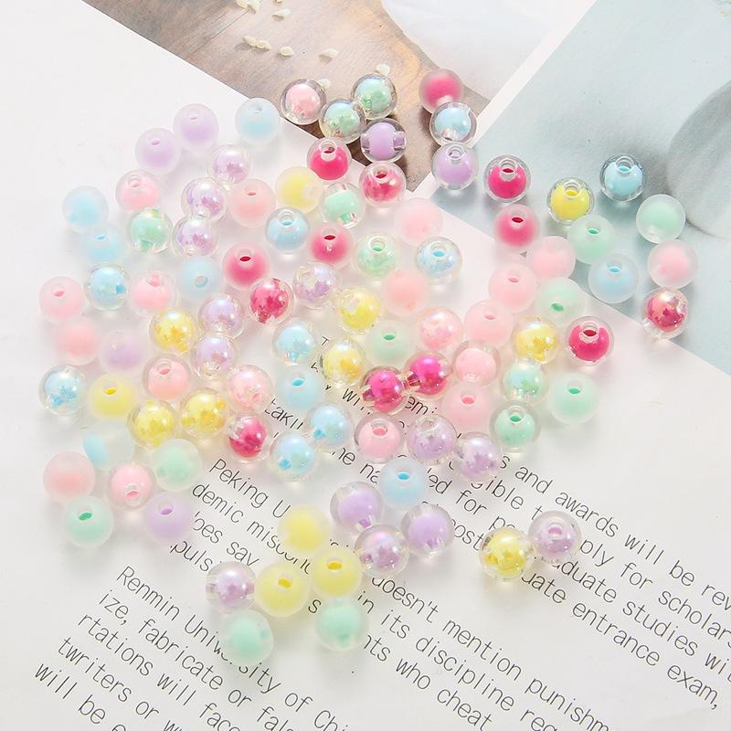 Brățară lucrată manual cu mărgele, mărgele colorate, în mărgele, mărgele rotunde acrilice, lucrate manual, accesorii de șir DIY, accesorii pentru mărgele, mărgele vrac lucrate manual.