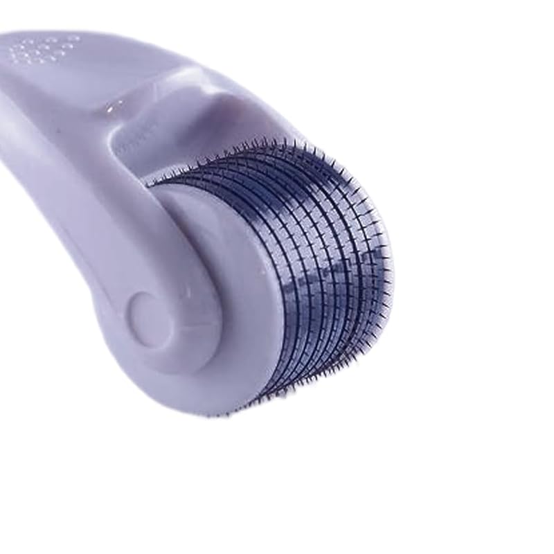 Дермароллер для волос, бороды, лица, микроигольчатый ролик 0,25 мм для красоты White Dark Blue