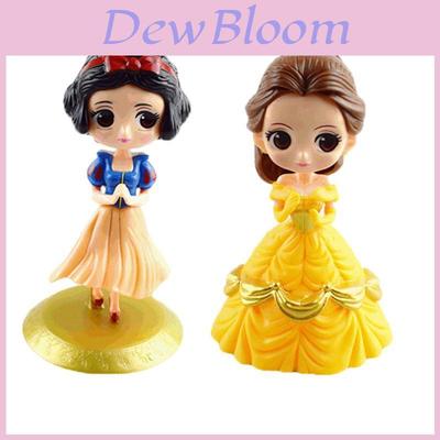 Betoverende Prinses Bella Sneeuwwitje Beeldjes PVC Miniatuur Voor Kinderen Meisjes Taart Decoratie