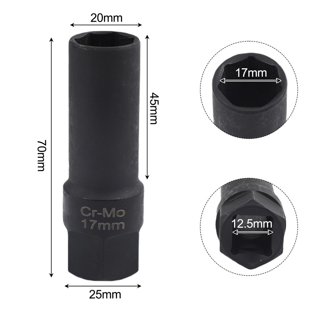7-Point Socket Anti-Theft Key Screw Wheel Security 1 2 Inch User Friendly Operation Tool 7-point Sleeve 1 2 Inch Size