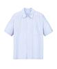 Il Corso Seersucker Multi-Stripe Short Sleeve Shirt Blue