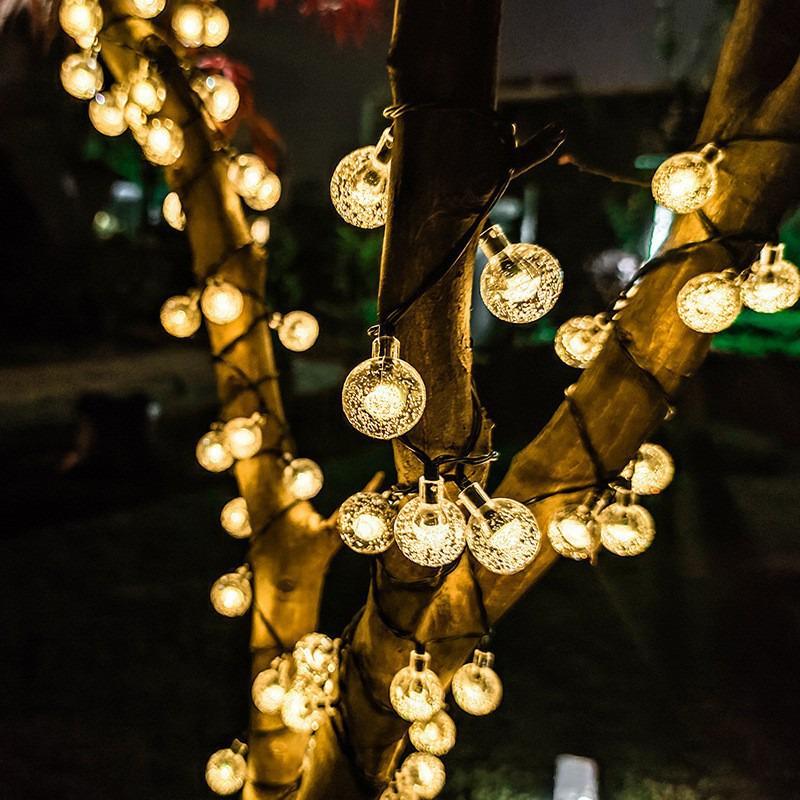 Cross-Border Outdoor Solar String Lights for Garden & Camping - Decorative Night Ornaments