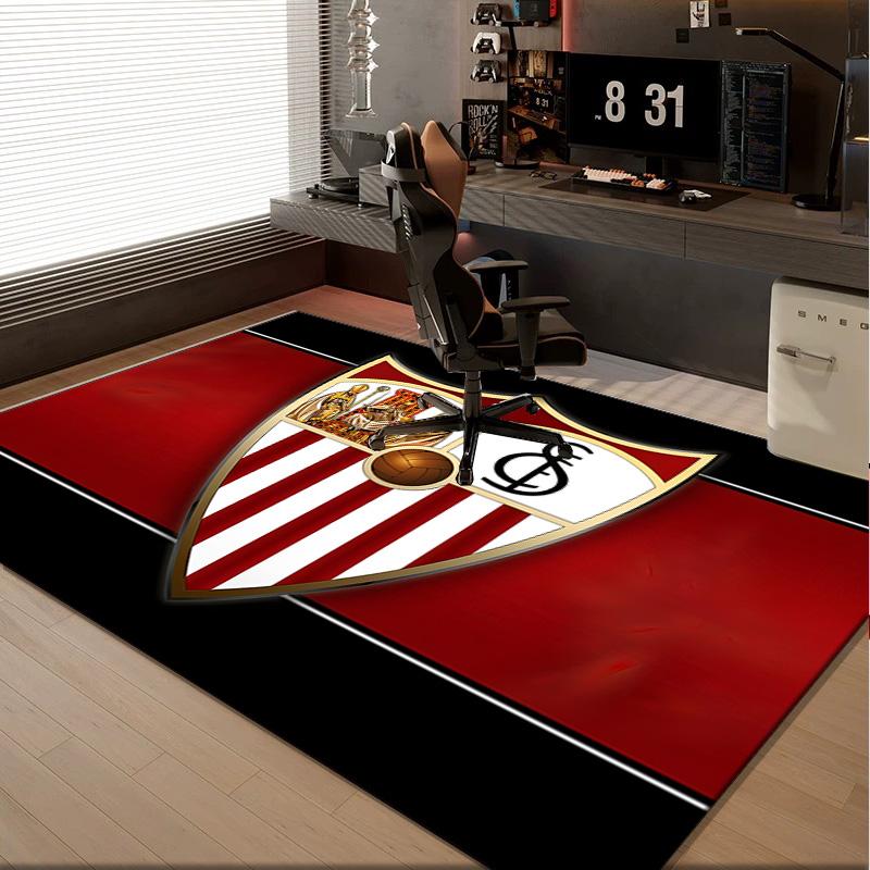 1PC rug Football Sevilla Artwork Carpet, Chair Rug,Area Rug for Office Bedroom living rooms bedroom, Doormat decor Christmas fan gifts