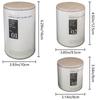 Storage Jars 3X Tinplate Sugar Jars Creative White With Lids Kitchen Counter Storage Set Home Food Organization Container For