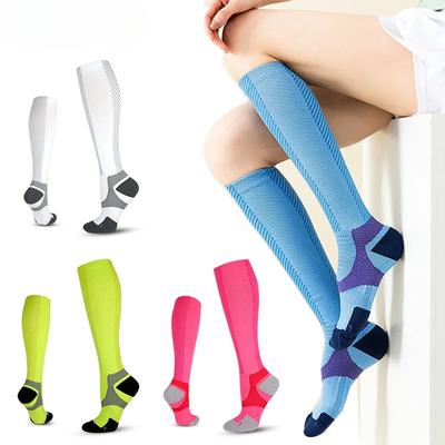 1 paire de chaussettes de Compression pour hommes et femmes, 15-20 MmHg, soutien pour la course, les infirmières, la grossesse, la Circulation, les athlétiques