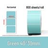 Multi-Color Waterproof Thermal Label Stickers for Milk Tea Shops (40x30mm, 60x40mm) - Yellow, Red, Blue, Self-Adhesive