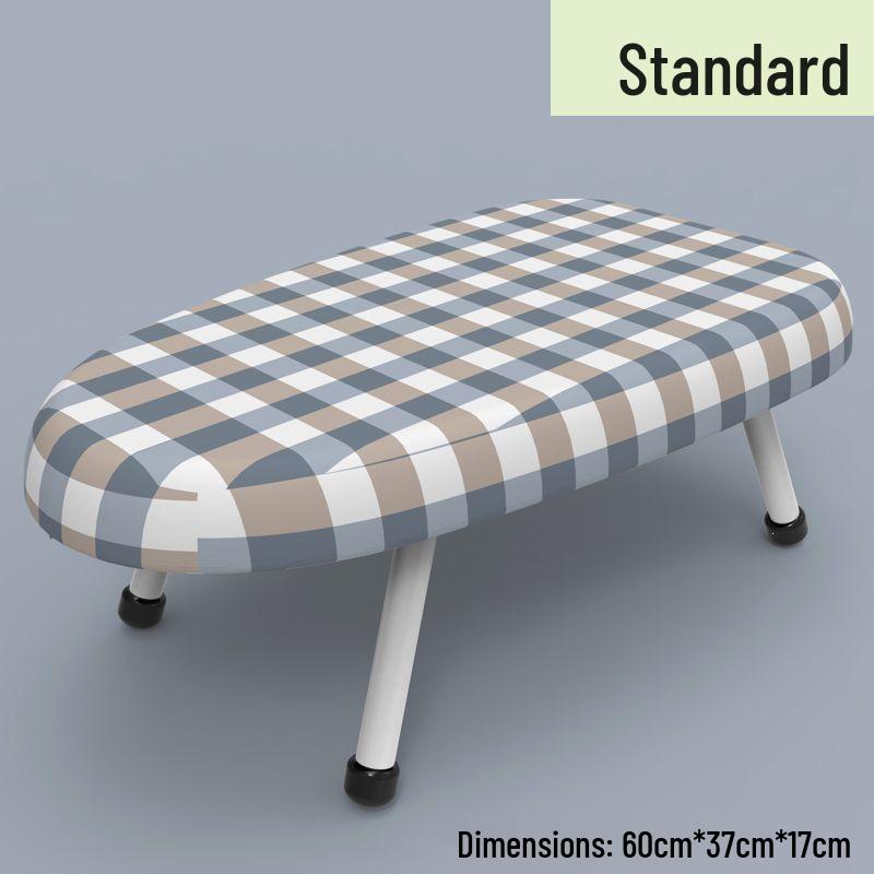 Compact Folding Ironing Board with Mini Iron Pad and Clothes Rack