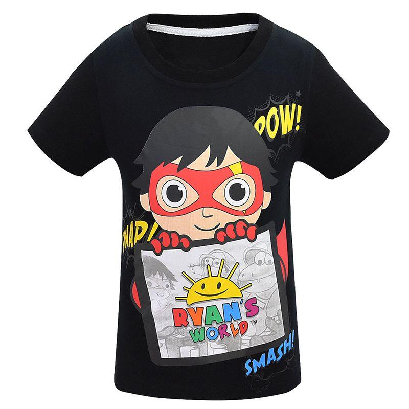 Trendiges Ryan Toys Review Cartoons Print T-Shirt Weiche Baumwollmischung Kurzarmtops