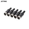 5pcs/lot DIN Male Plug Cable Connector 5 Pin with Plastic Handle Black Color Wholesale