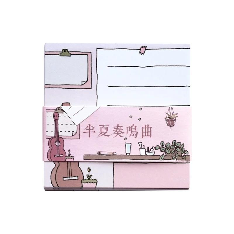 Creative Cartoon Memo & Washi Stickers Set Memo Pad To Do List Planner Memo Notes Agenda School Office Supply