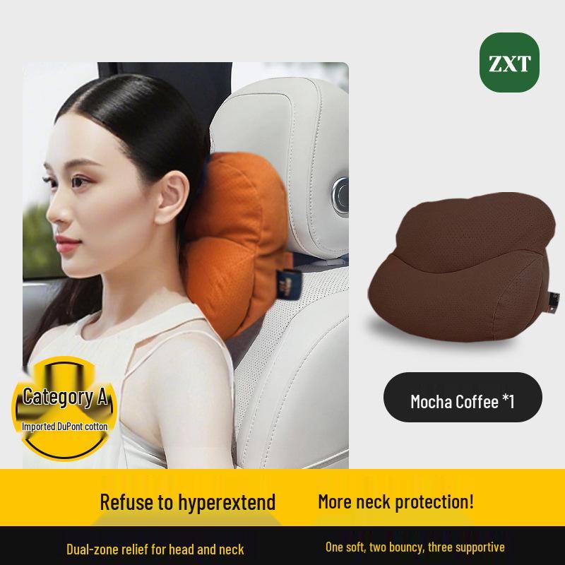 Smart Mobility Car Headrest, Lumbar & Neck Support with Seat Pillow for Porsche, Land Rover & Toyota