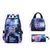 3-Piece LiloStitch Kids Backpack Cartoon Pencil Case Boys Girls Student Backpack
