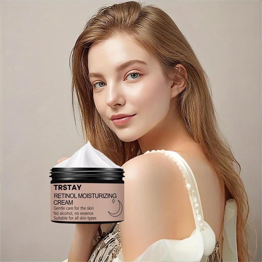 Revitaliserende nattkrem Retinol fuktighetsgivende, fuktighetsgivende, jevn hudtone, bleking og lysnende nattkrem