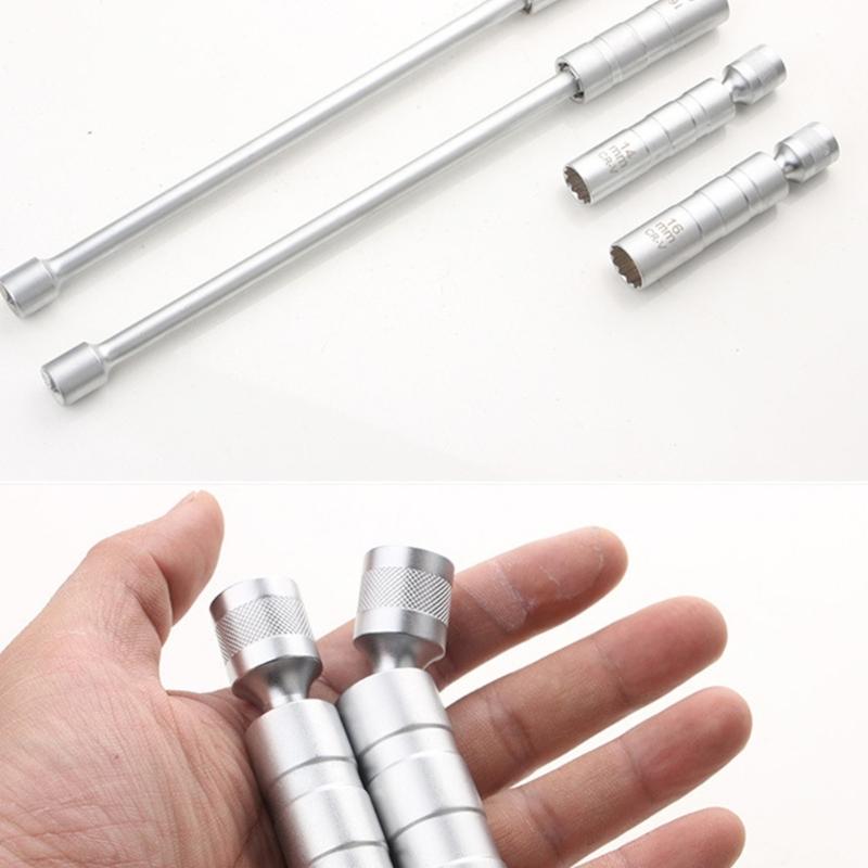 Magnetic Spark Stop Socket 14/16mm Extended Thin Wall Design 3/8 Drive Universal Joint For Tight Engine Space