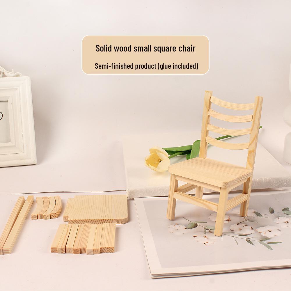 Children's Woodworking Kit: Small House Model - Semi-Finished Cottage for Handmade Parent-Child Projects