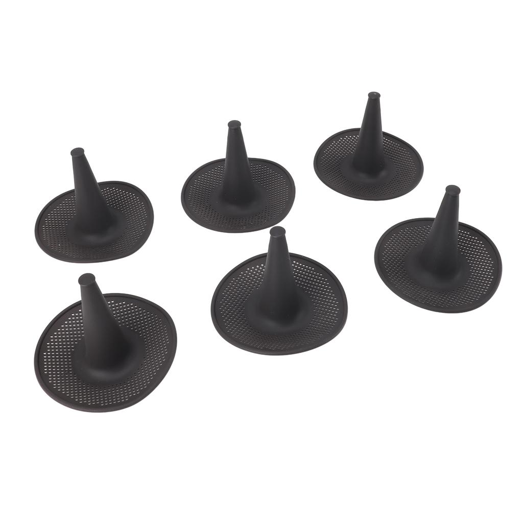 6pcs Hollow Cake Pan High Temperature Resistant Silicone Chimney Chiffon Cake Baking Mold for Kitche