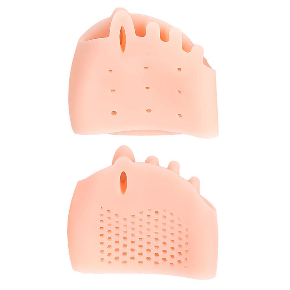 

2pcs Silicone Metatarsal Pads Toe Separator Hallux Valgus Corrector Finger Bunion Orthotics Massage Forefoot Socks Foot Care Too рожевий