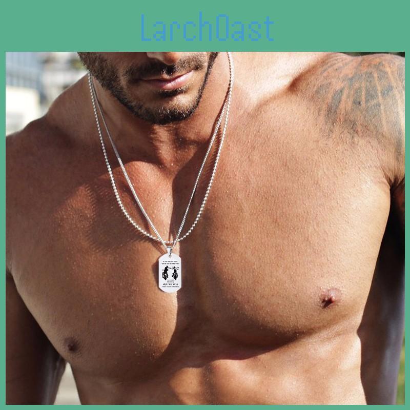 In The Darkest Hour When Demons Come Brothers Dog Tags For Men Stainless Steel Pendant Bff Necklaces Fraternal Gift