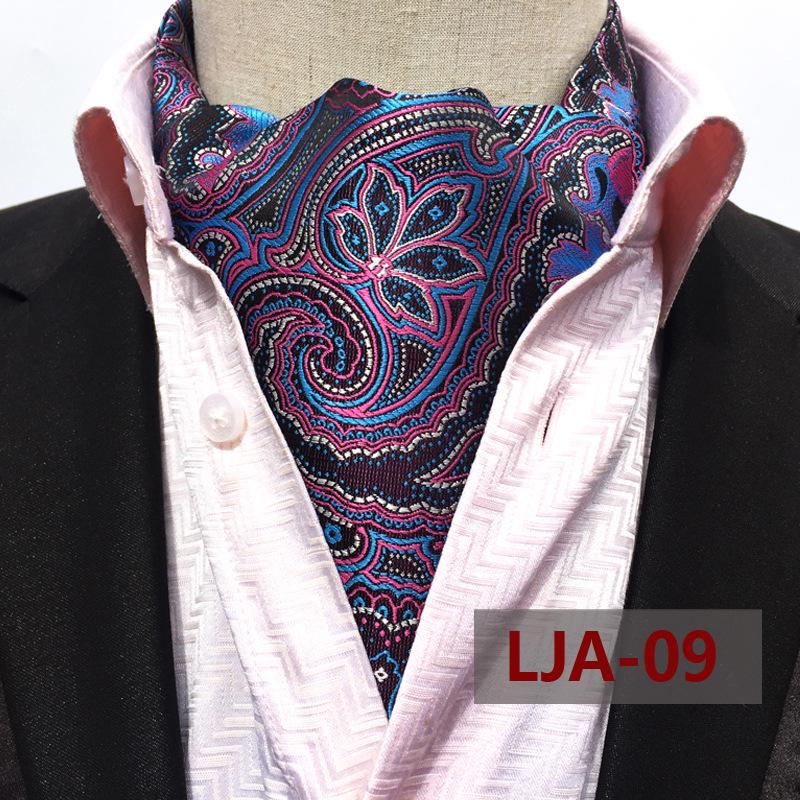 "Men's Paisley Polyester Jacquard Scarf - Gao Mouqiang Style for Trendy Business Attire"
