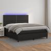 3137582 vidaXL Bed with Box Spring and Mattress White 90x200 Cm Faux Leather