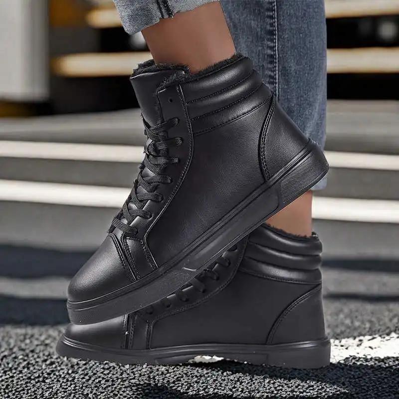Fashion Mid Angle Fashion Boots High Man Sneakers Shoes Sneakers Red Black Sports Seasonal Exerciser New Year's Funky Basctt
