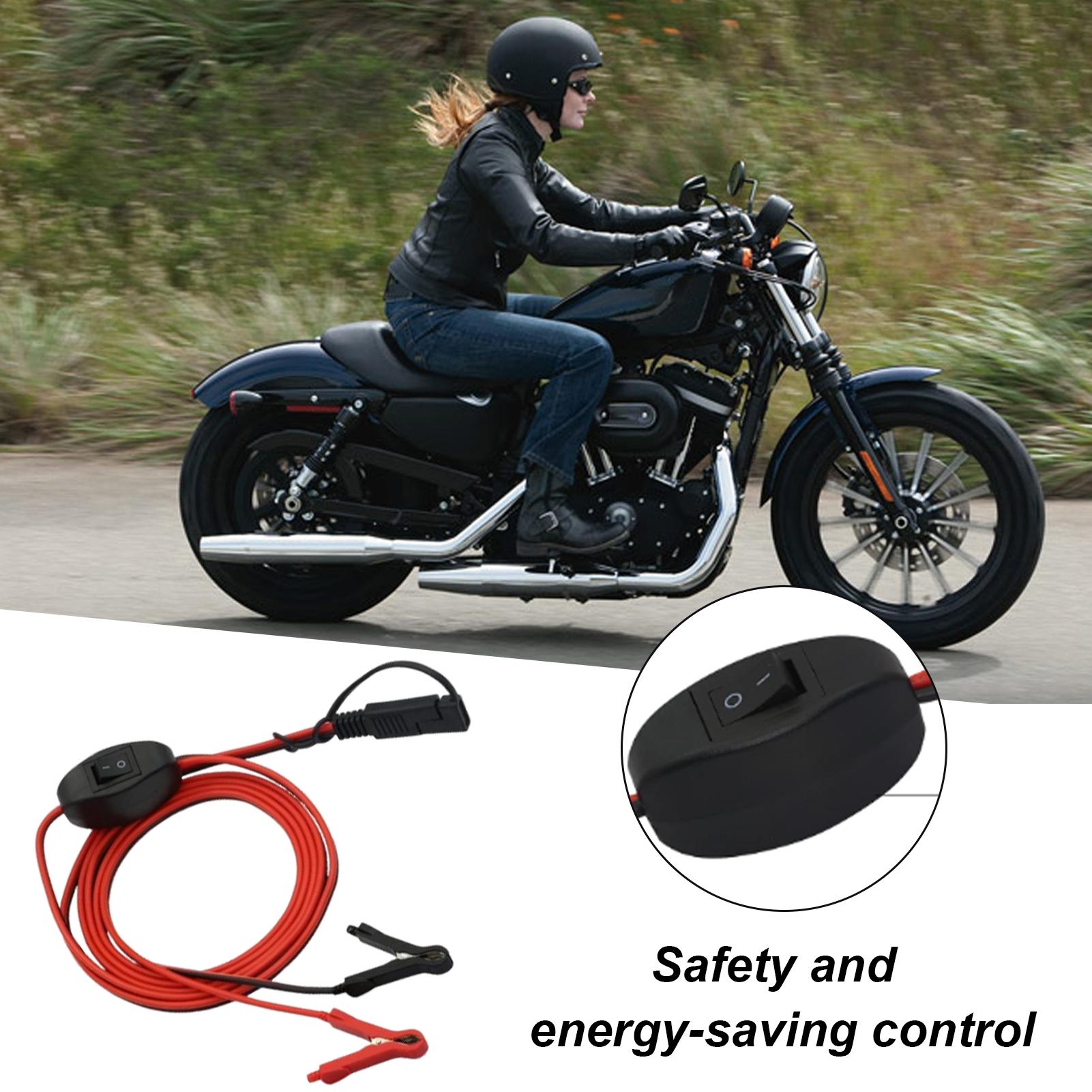 

SAE Connector Battery Charger Extension Cable With Button Quick Connector SAE Adapter For Car Lawn Mower ATV RV Motorcycle CHINA