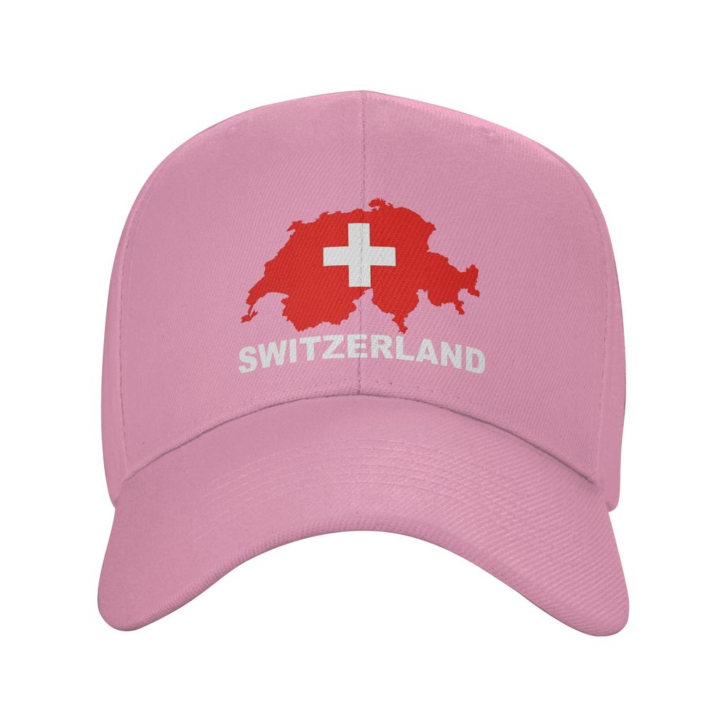 Zomer Zwitserland Vlag Baseballpet Hardlopen Hippie yk Schattig Ontwerp Zon Hip Hop Petten FeUnisex Unisex Ademende Baseballpetten