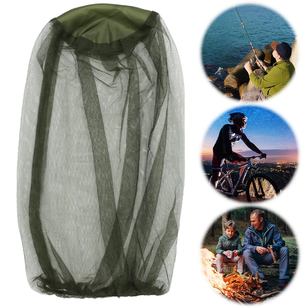 1/2 PCS Face Head Protector Anti Mosquito Insect Hat Net Bug Mesh Head Net Midge Net Hat Head Cover for Outdoor Camping Fishing