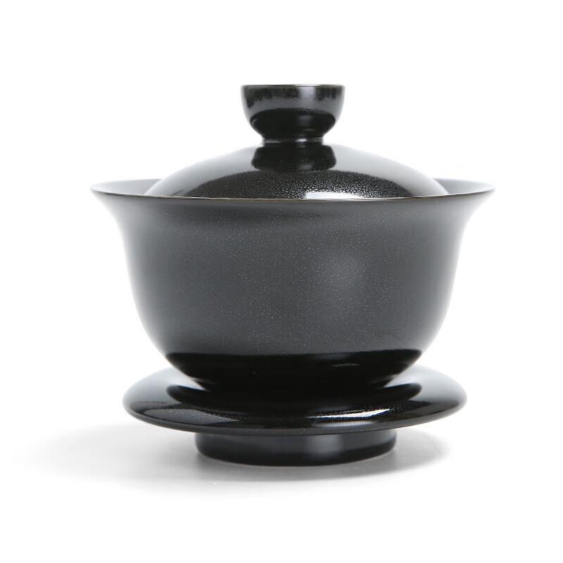 Jianzhan Kiln-Glazed Black Tianmu 11-Piece Tea Set