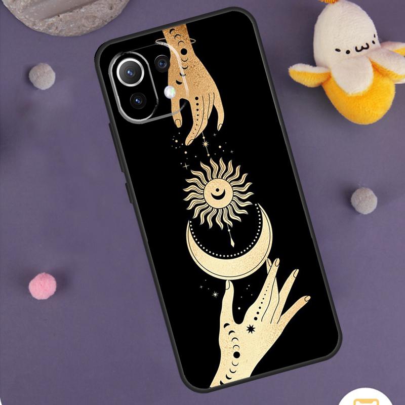 SUN AND MOON Mystic Zodiac Case For Xiaomi 14 15 Ultra 13T 14T 15T 17 Pro Max POCO F5 F6 F7 X5 X6 X7 Pro F8 Ultra Cover