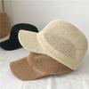 2024 New Summer Breathable Straw Baseball Cap Men Outdoor Paper Sun Hats Women Solid Color Adjustable Shade Beach Hats