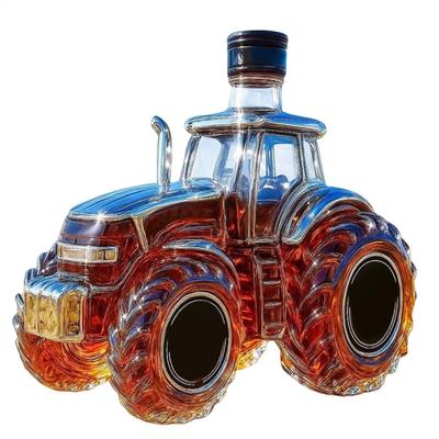 Whiskey Decanter 300ml Tractor Shape Alcohol Dispenser Vodka Whiskey Bottle Dispenser for Brandy Bourbon Drinks Beverages Family