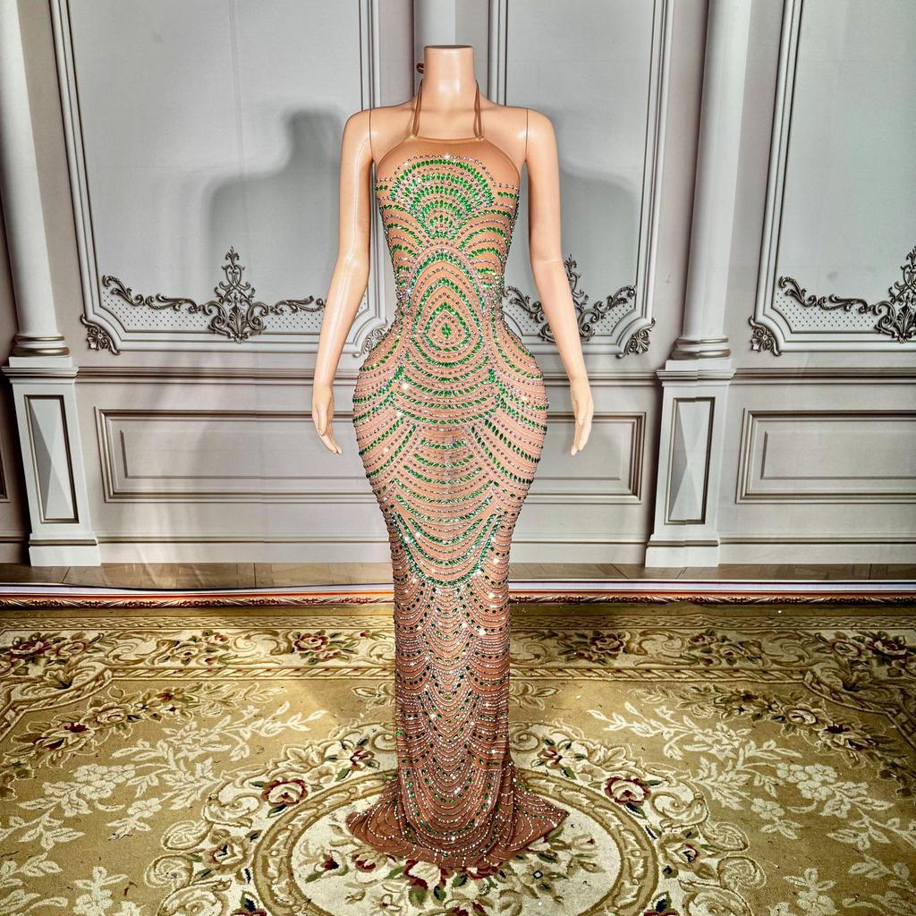 Europäisches & Amerikanisches Strass Bodycon Kleid - Sexy Nachtclub, Party, Abendmode.