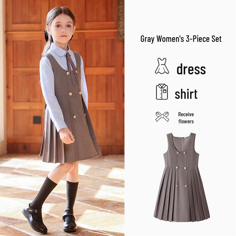 Children s British Style School Uniform Vest Suit for Poetry Recitation and Kindergarten Performance 120 cm