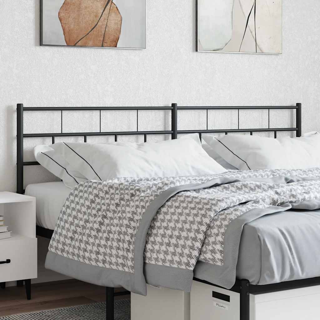 Replacement Headboard Metal Black 200 Cm