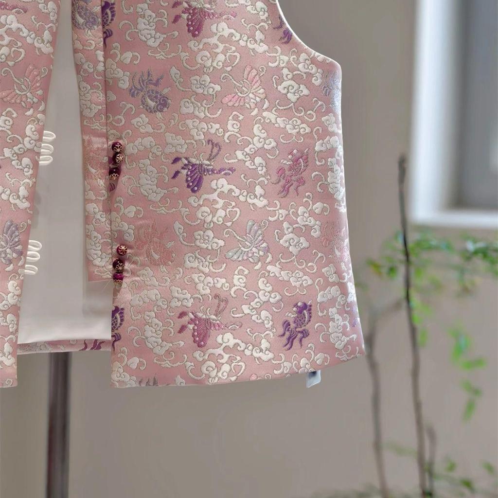 Temperament retro jacquard top vest women's 2025 spring clothes new fashion women's clothing