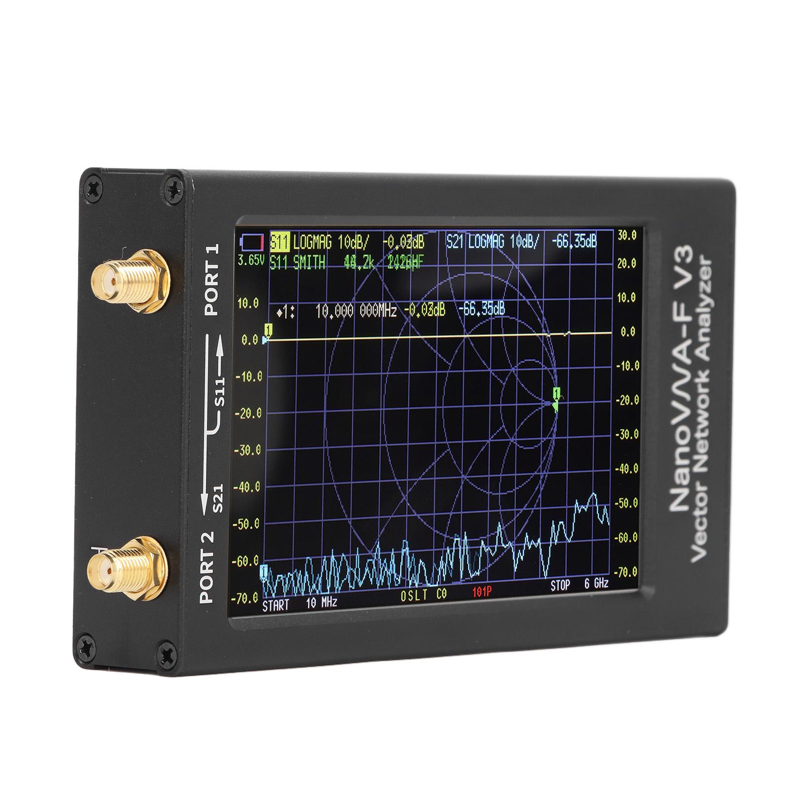 

Векторний аналізатор мережі від 1 МГц до 6 ГГц, 4,3 дюйма, сенсорний екран, аналізатор HF VHF UHF антени з функцією TDR