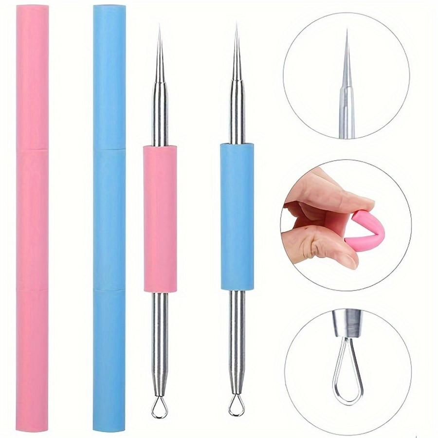 Double Head Acne Picking Tool - Blackhead & Blemish Removers for Efficient Acne Removal, Silicone Beauty Needle for Facial Skin