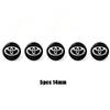 14mm 15mm Car Remote Key Sticker Aluminum Emblem Decoration Decal For Toyota Hilux Aygo Yaris Ractis Corolla Camry Auris Tacoma