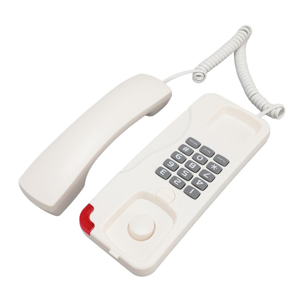 Corded Phone Wall Mount Old   Retro Landline Telephone Wired for Home Living Room   Hotel Use Last Number