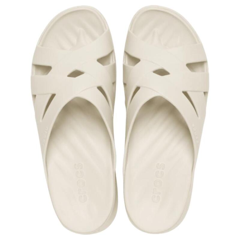 Crocs Getaway Fashion Temperament Anti-Abrasion Slippers Women's Milky White