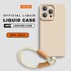 Handyhülle mit Lanyard Für Für Iphone 16E 16 14 1 Plus 12 13 Mini 11 16 Pro X XR XS Max SE Flüssigsilikon-Riemen Schutzhülle Weiche Abdeckung