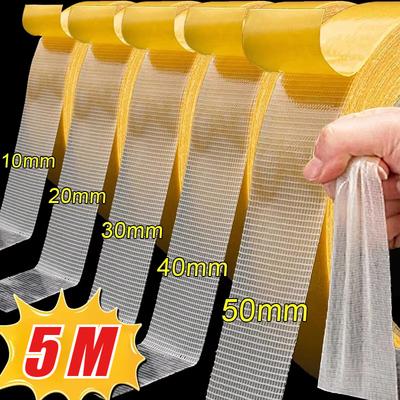 Strong Adhesive Double-sided Gauze Fiber Mesh Tape Mesh Traceless Translucent Super Viscosity Adhesive High Waterproof