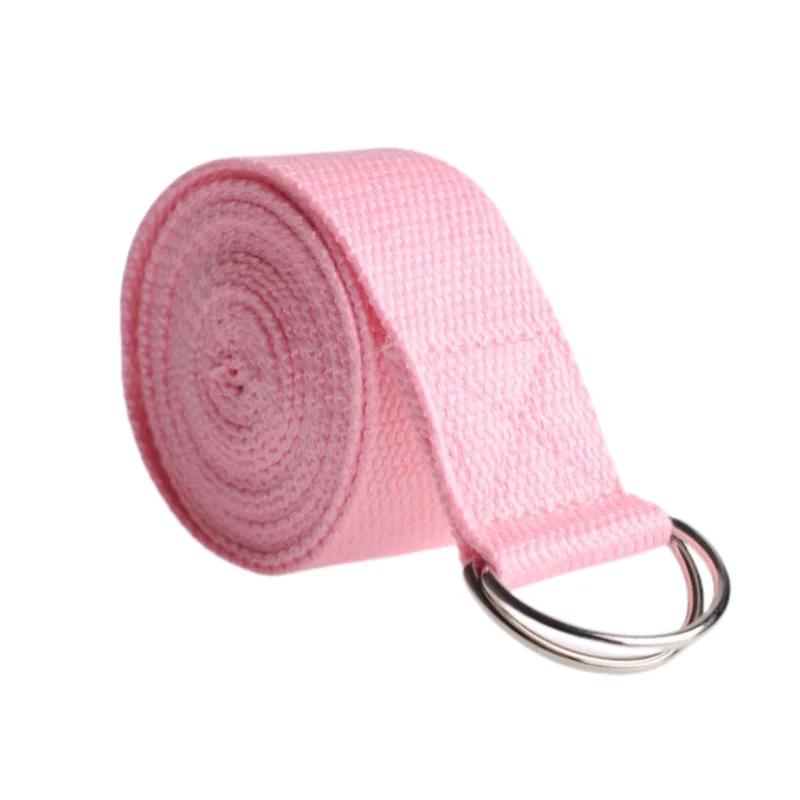 18mx38cm Yoga Strap Durable Cotton Exercise Straps Adjustable Size D-Ring Buckle Gives Flexibility for Yoga Stretching Pilates