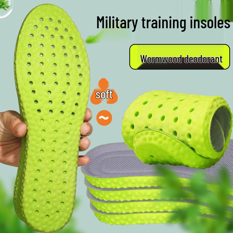 Odor-Resistant Sweat-Absorbent Breathable Military Training Insoles with Arch Support for Men & Women – Soft, Comfortable Feel