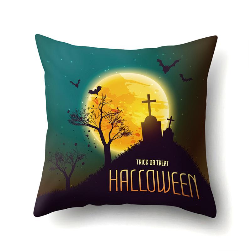 Halloween Pillowcase Car Waist Pillow Pumpkin Sofa Cushion Cover Office Home Living Room Pillowcase