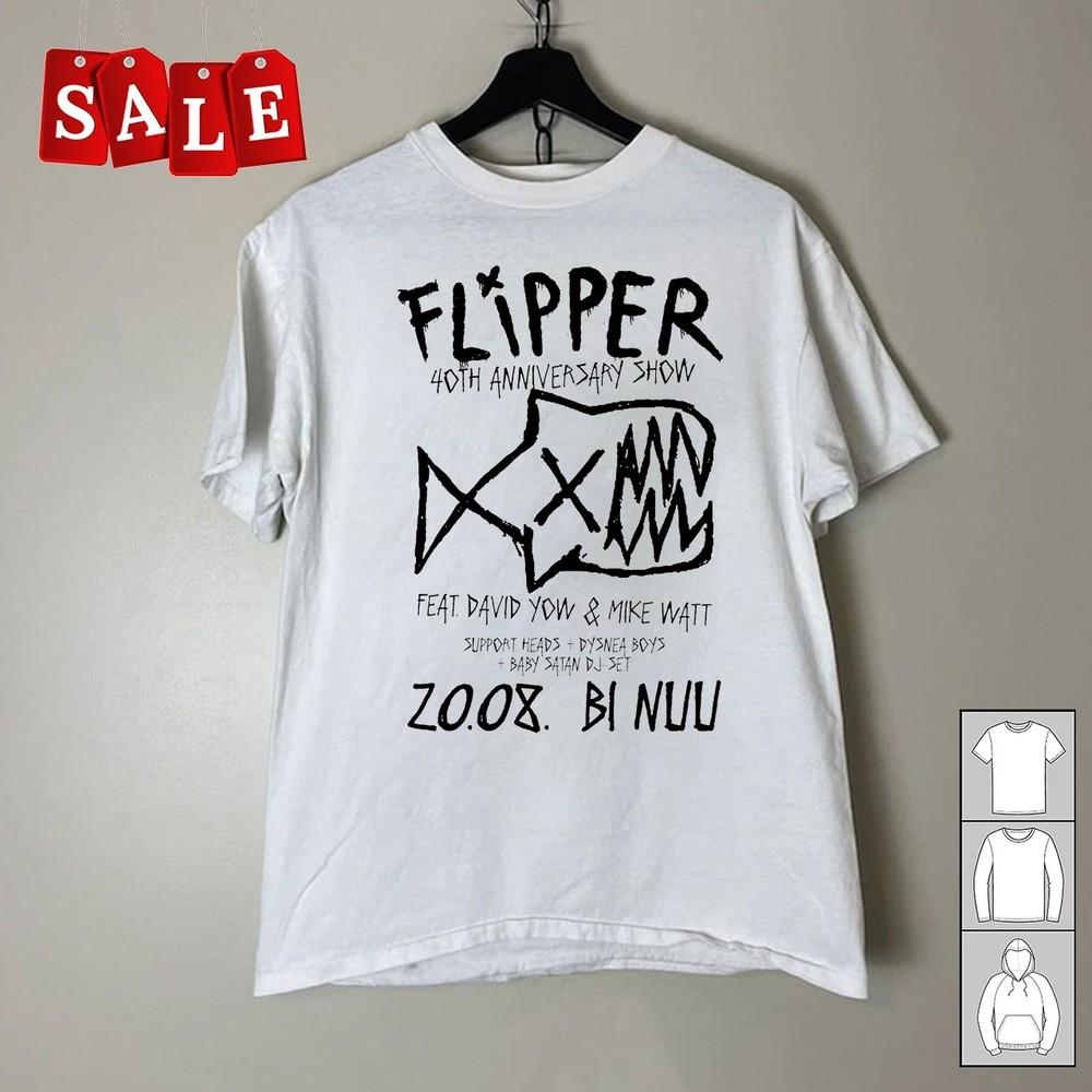 New Flipper band 40th anniversary Gift For Fans Unisex S5XL Shirt UH992 Unisex T-Shirt XXXXL