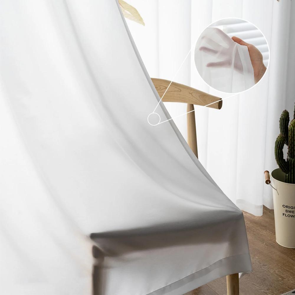 Autumn Wild Flowers Sheer Curtains for Living Room Decoration Window Curtains for Kitchen Tulle Voile Organza Curtains
