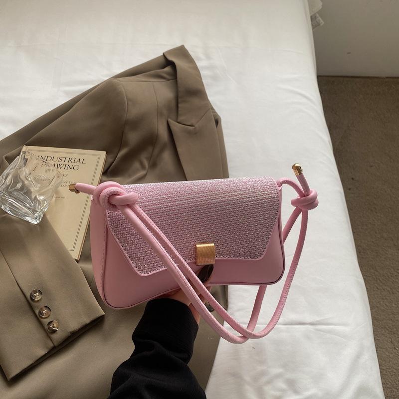 Underarm bag 2025 new trendy fashion commuter bag solid color shoulder messenger bag high-end niche handbag